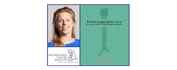 Thesis defense Liset Lansaat about postlaryngectomy care