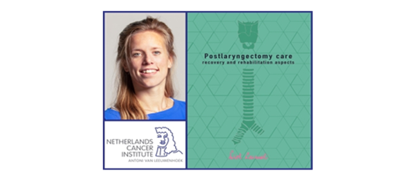 Thesis defense Liset Lansaat about postlaryngectomy care